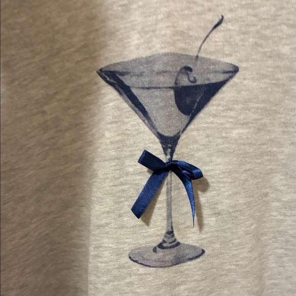 Gray Hoodie with Blue Graphic Design - Picture 3 of 6